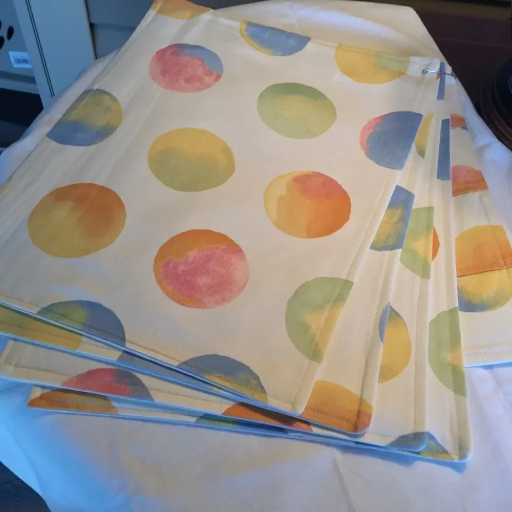 Handmade Set of 4 Placemats with Bonus.